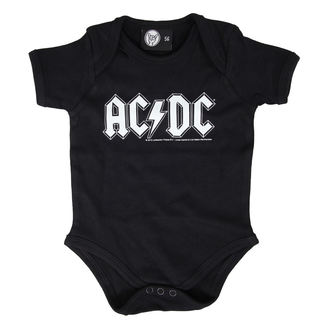 Dječji bodi AC / DC - Logo1 - Crno, METAL-KIDS, AC-DC